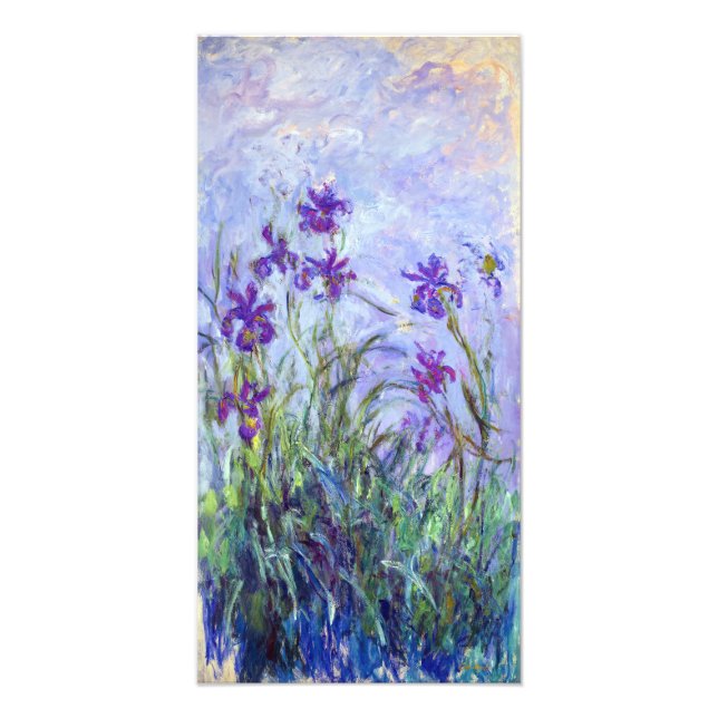 Foto Claude Monet - Lilas Irises / Iris Mauves (Frente)