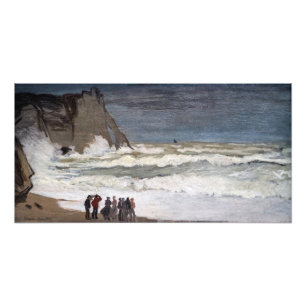 Foto Claude Monet - Mar agitado en Etretat
