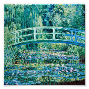 Foto Claude Monet - Nieves Y Puente Japonés