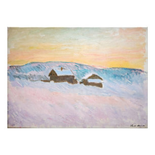Foto Claude Monet - Paisaje de Noruega, Casas Azules