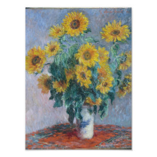 Foto Claude Monet - ramo de girasoles,