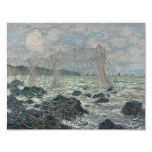 Foto Claude Monet - Redes de pesca en Pourville