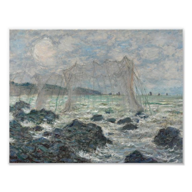 Foto Claude Monet - Redes de pesca en Pourville (Frente)