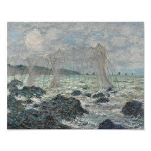 Foto Claude Monet - Redes de pesca en Pourville