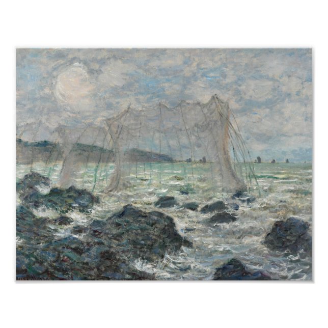 Foto Claude Monet - Redes de pesca en Pourville (Frente)
