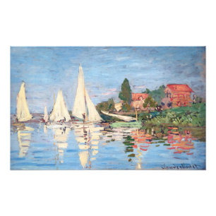 Foto Claude Monet - Regatas en Argenteuil
