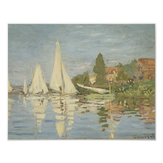 Foto Claude Monet - Regattas en Argenteuil (Frente)