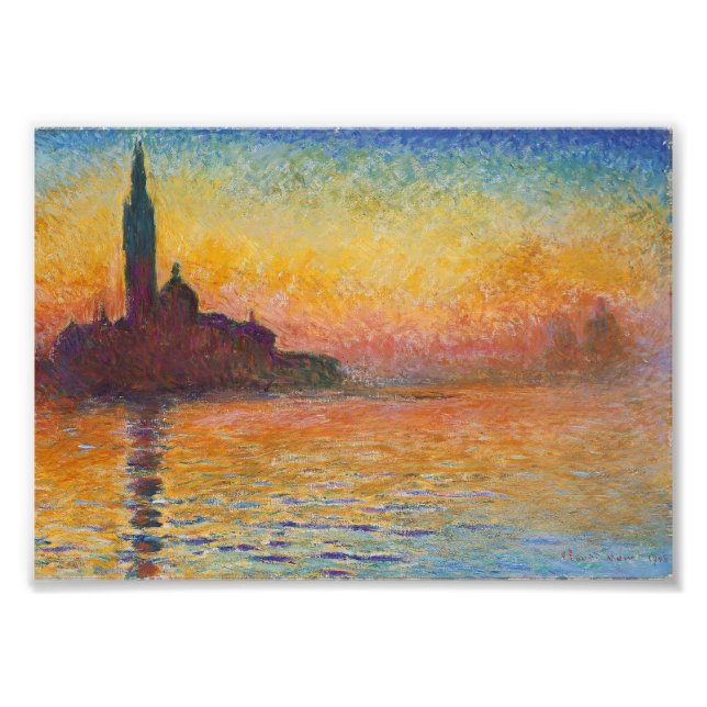 Foto Claude Monet - San Giorgio Maggiore en Dusk (Frente)