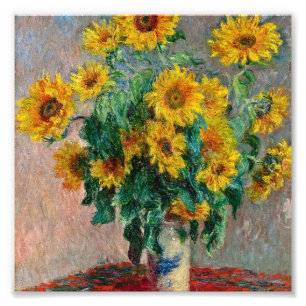 Foto Claude Monet - Sunflowers