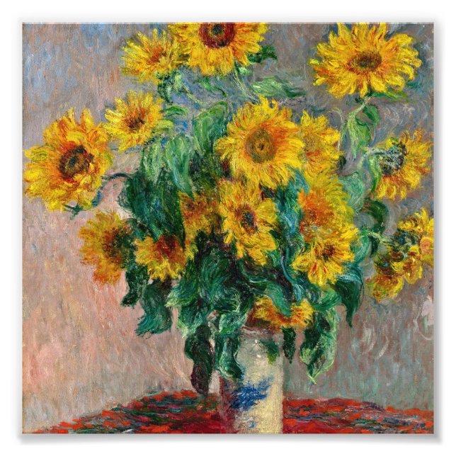 Foto Claude Monet - Sunflowers (Frente)
