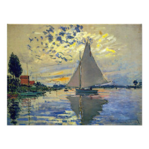 Foto Claude Monet - Velero en Le Petit-Gennevilliers