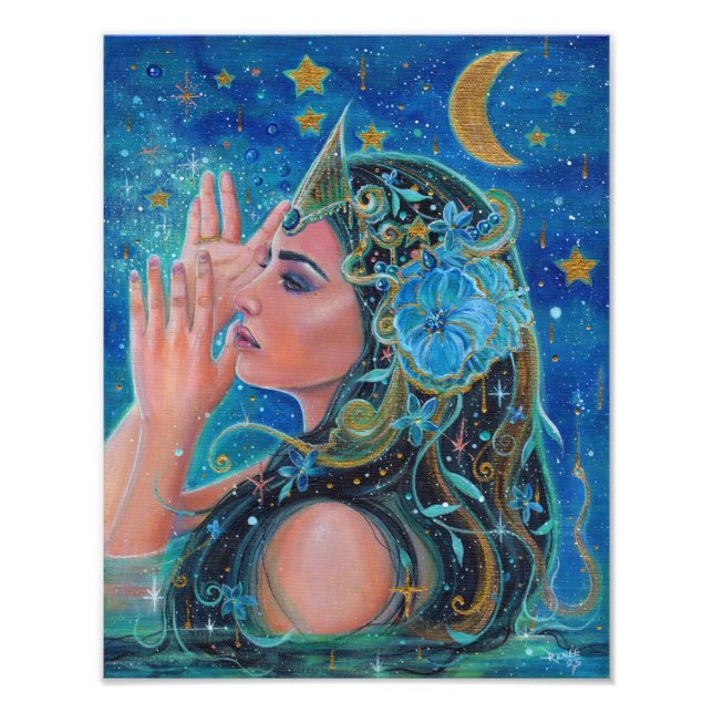 Foto Clio Mermaid con acentos dorados de Renee Lavoie (Frente)