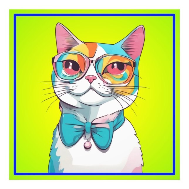 Foto Clipart de Ilustracion de gato (Frente)