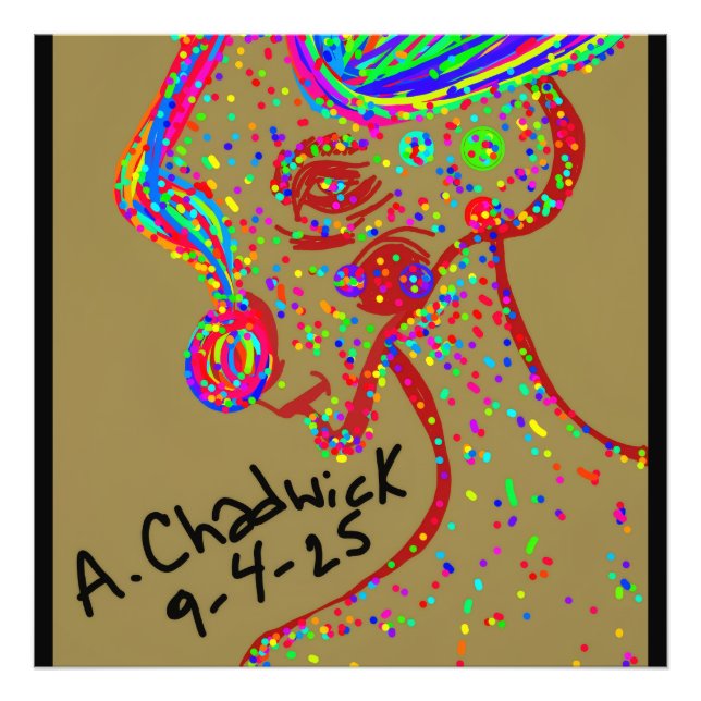 Foto Clown Reindeer Photo Print (Frente)