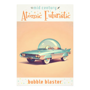 Foto Coche Burbuja Atómica Futurista Lanzaburbujas