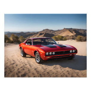 Foto coche deportivo en el desierto