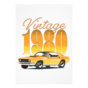 Foto Coche retro Vintage 1980