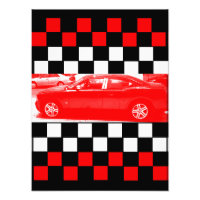 Coche Rojo En La Lane Finalizada 1