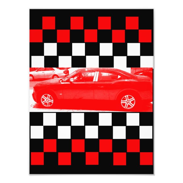 Foto Coche Rojo En La Lane Finalizada 1 (Frente)