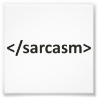 Código de sarcasmo de barra diagonal