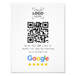Foto Código QR de reseñas de Google Negocio reseñas 
