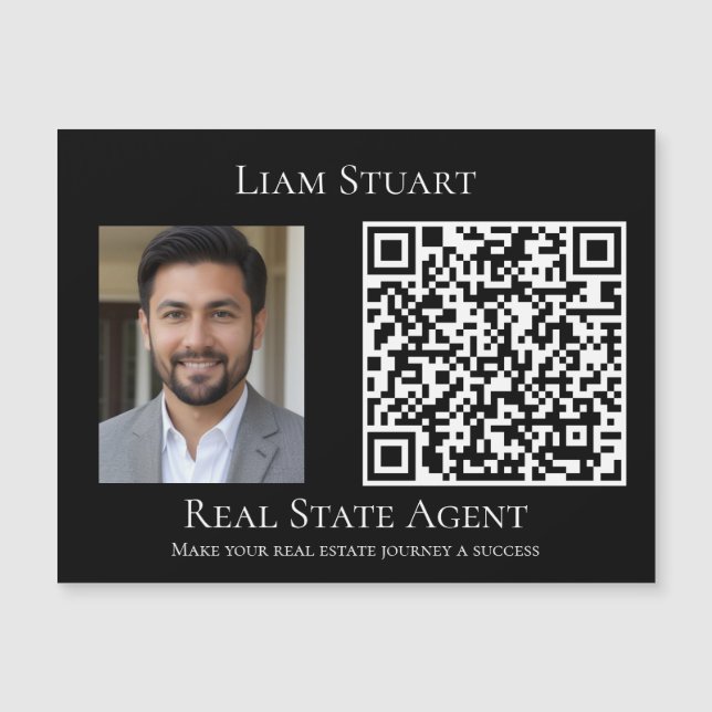 Foto Código QR Empresa de negocios Grande (Anverso)
