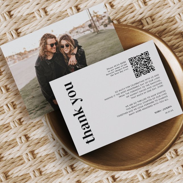 Foto Código QR Tarjeta de agradecimiento para Boda (Subido por el creador)