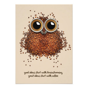 Foto Coffee Lover Coffee Owl