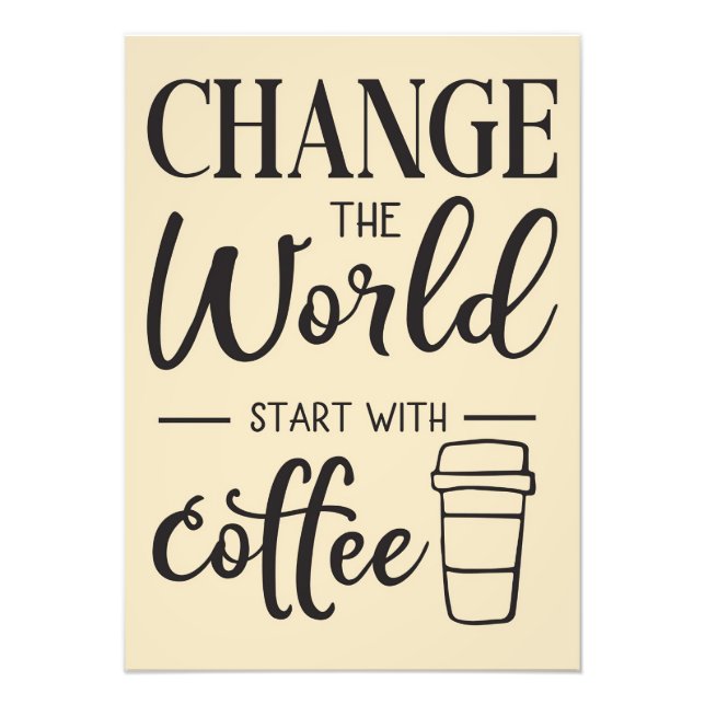 Foto Coffee Lover Empieza Con Café (Frente)