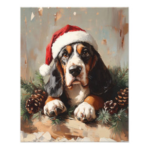 Foto Colgado de Basset en una pintura de aceite de Sant