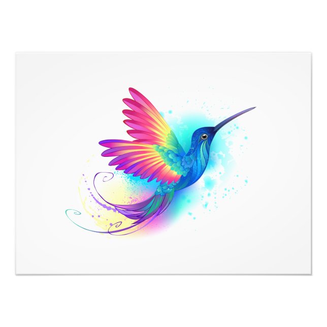 Foto Colibrí arcoiris exótica (Frente)