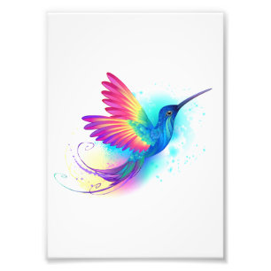 Foto Colibrí arcoiris exótica