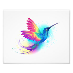 Foto Colibrí arcoiris exótica