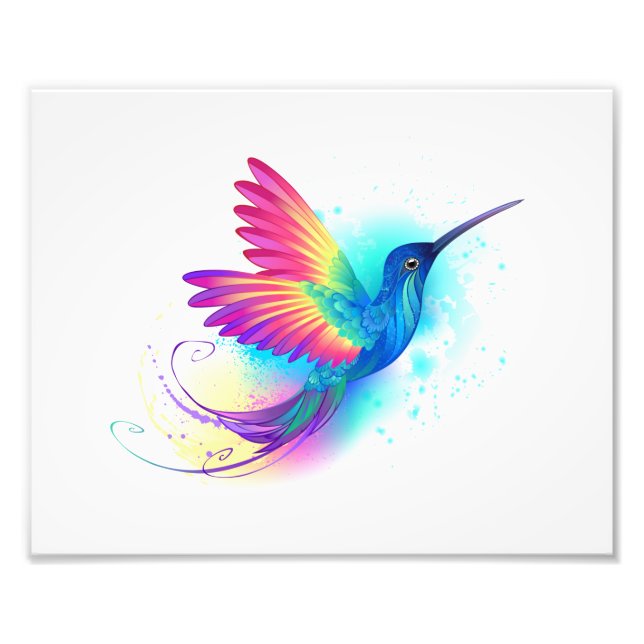 Foto Colibrí arcoiris exótica (Frente)