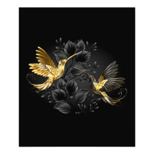 Foto Colibrí negro y dorado