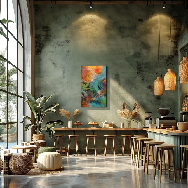 Foto Collage Abstracto de Hojas y Círculo (Subido por el creador)