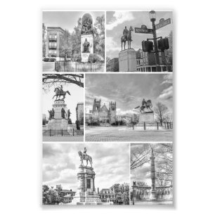 Foto Collage de Monumentos de Richmond VA Virginia