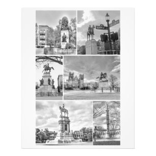Foto Collage de Monumentos de Richmond VA Virginia