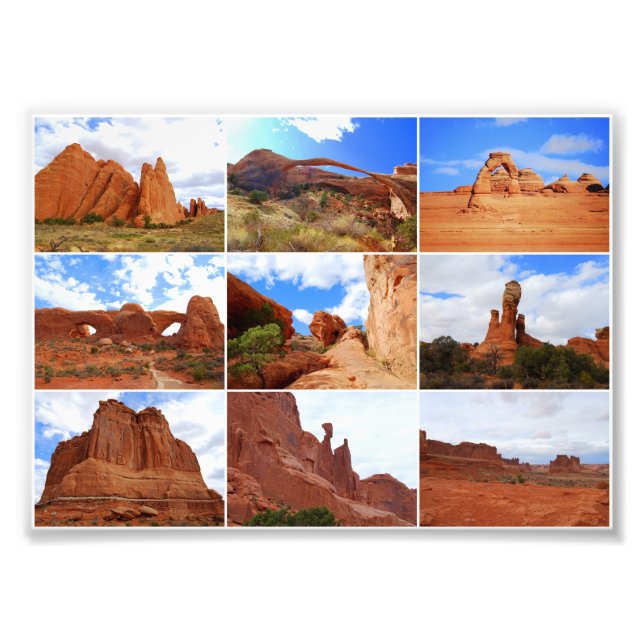 Foto Collage del Parque Nacional Arches (Frente)