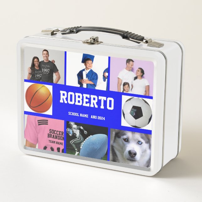 Foto COLLAGE Lunchbox BLUE WHITE To Personalizar (Anverso)