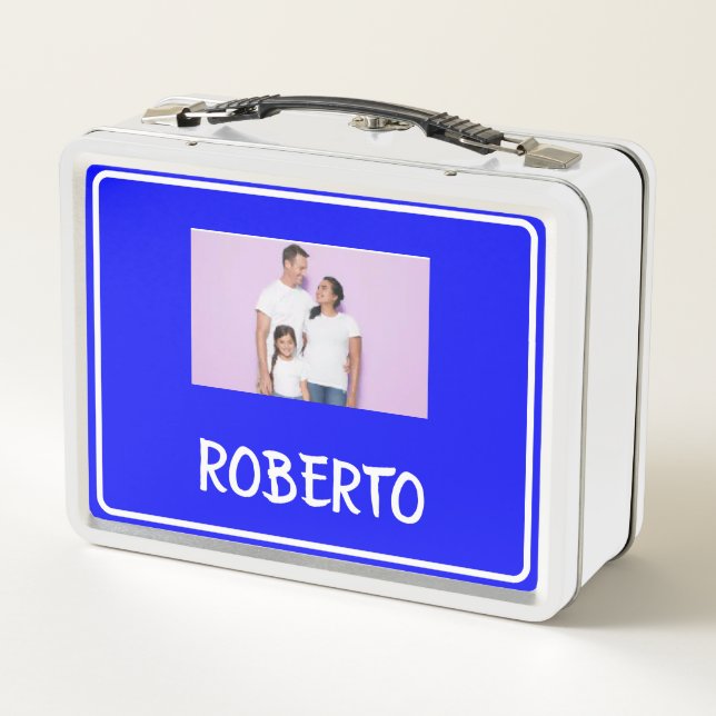Foto COLLAGE Lunchbox BLUE WHITE To Personalizar (Reverso)