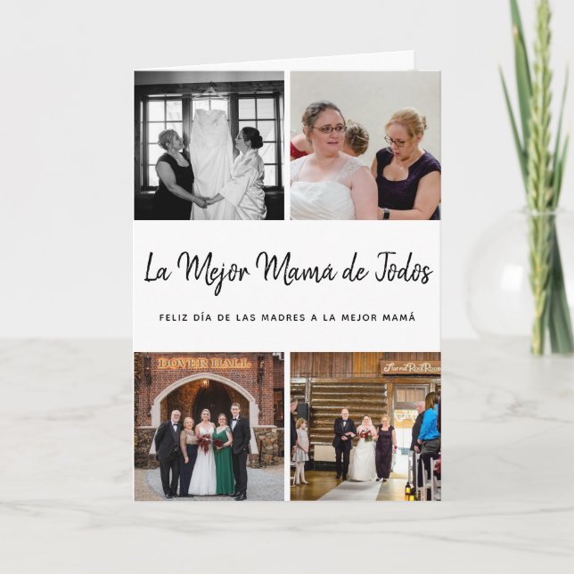 Foto Collage Tarjeta del Día de las Madres (Anverso)