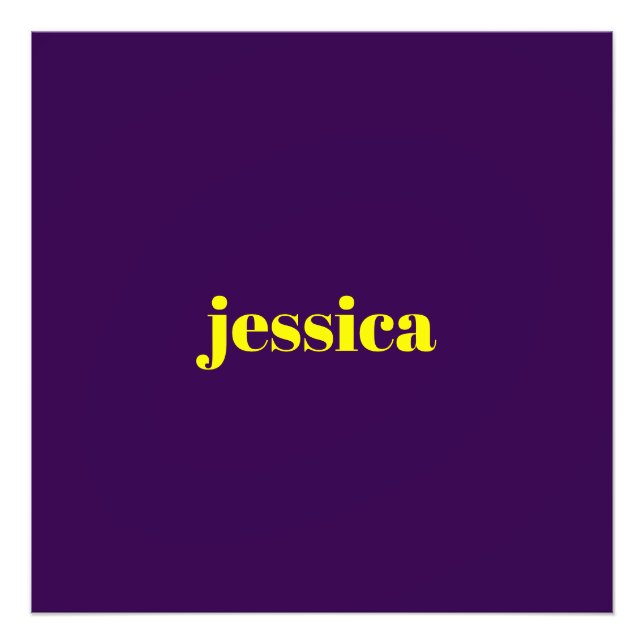 Foto Color block minimalist custom name  (Frente)