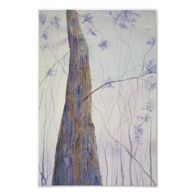 Foto Color de agua de la madera solitaria (Frente)