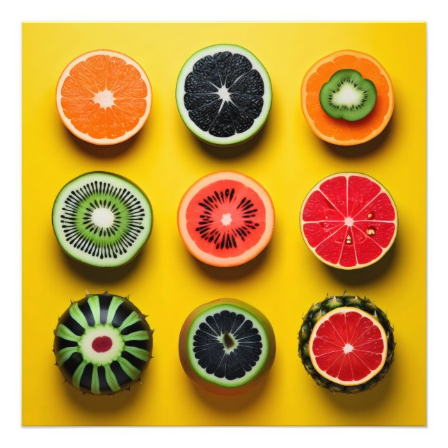 Foto Colores de Frutas Abstractas (Frente)