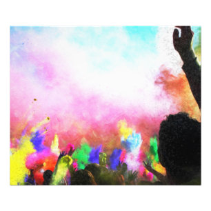 Foto Colores de Holi caídos