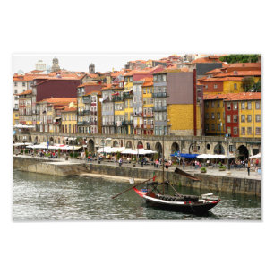 Foto Colores del puerto de la ciudad en Oporto Portugal