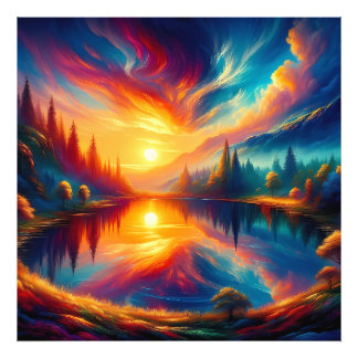 Foto Colores en el Lago