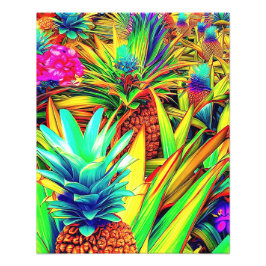 FOTO COLORFUL PINEAPPLE  PATTERNS