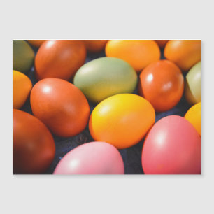 Foto colorida del personalizado de los huevos de